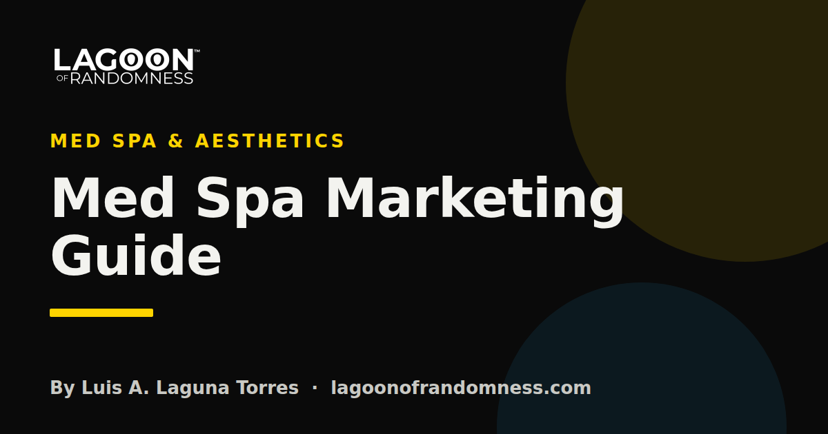 Cover image for “Med Spa Marketing Guide”, a guide by Luis A. Laguna Torres